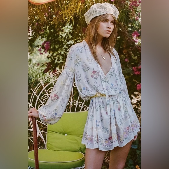 Spell posy mini dress small